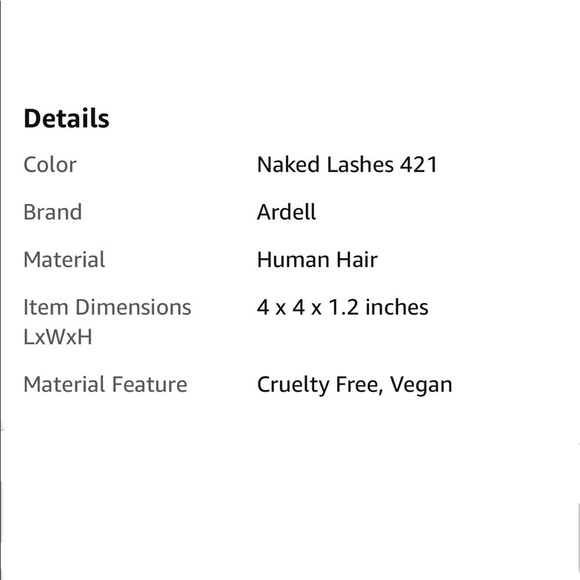 ARDELL Naked Lashes 421 (4 Pairs) and Eylure 18 Hour Lash Glue Black Finish New - Picture 13 of 14
